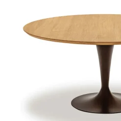 Sovet Italia Flûte Sovet® Table ronde design plateau bois* Table De Salle à Manger
