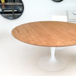 Sovet Italia Flûte Sovet® Table ronde design plateau bois* Table De Salle à Manger