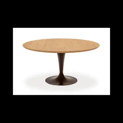 Sovet Italia Flûte Sovet® Table ronde design plateau bois* Table De Salle à Manger