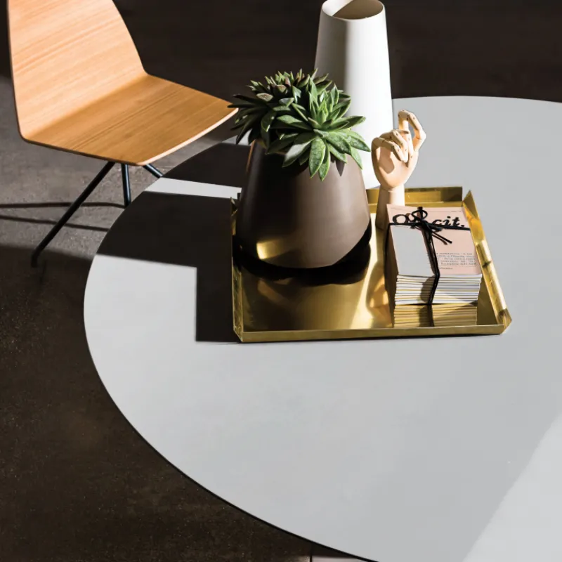 Sovet Italia Flûte Sovet® Table ronde design en verre* Table De Salle à Manger