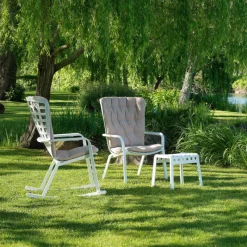 Folio Rocking chair design extérieur réglable en polypropylène* Chaise De Jardin|Fauteuil De Jardin