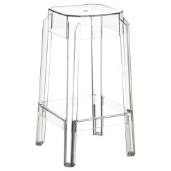 Fox Tabouret snack moderne en plexi hauteur 65 cm* Tabouret Snack (assise +/- 65 Cm)|Tabouret De Bar (assise +/- 80 Cm)
