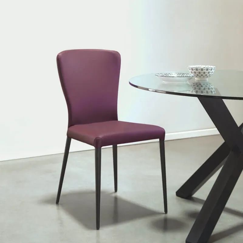 Europea Francine Chaise moderne italienne avec pieds en métal* Chaise De Cuisine|Chaise De Salle à Manger