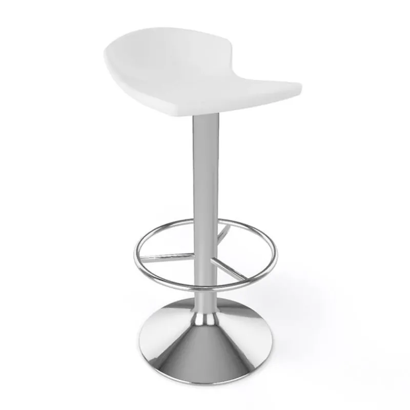 Free Tabouret bar pivotant italien en technopolymère et métal chromé* Tabouret De Bar (assise +/- 80 Cm)