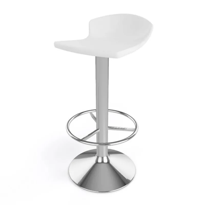 Free Tabouret bar pivotant italien en technopolymère et métal chromé* Tabouret De Bar (assise +/- 80 Cm)