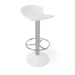 Free Tabouret bar pivotant italien en technopolymère et métal chromé* Tabouret De Bar (assise +/- 80 Cm)