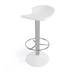 Free Tabouret bar pivotant italien en technopolymère et métal chromé* Tabouret De Bar (assise +/- 80 Cm)