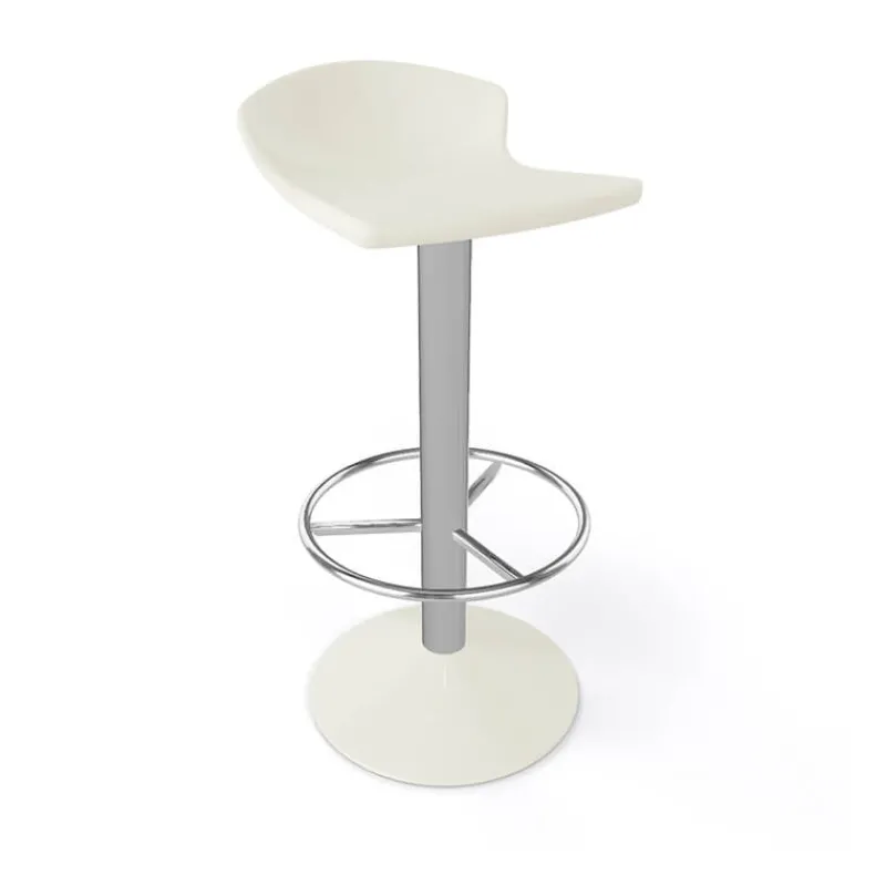 Free Tabouret bar pivotant italien en technopolymère et métal chromé* Tabouret De Bar (assise +/- 80 Cm)