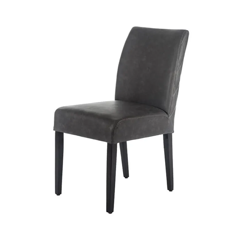 Sessio Fritz diamant Chaise avec dos matelassé en synthétique et pieds en bois* Chaise De Cuisine|Chaise De Salle à Manger