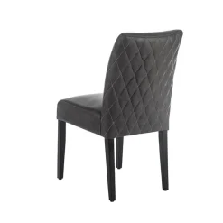 Sessio Fritz diamant Chaise avec dos matelassé en synthétique et pieds en bois* Chaise De Cuisine|Chaise De Salle à Manger