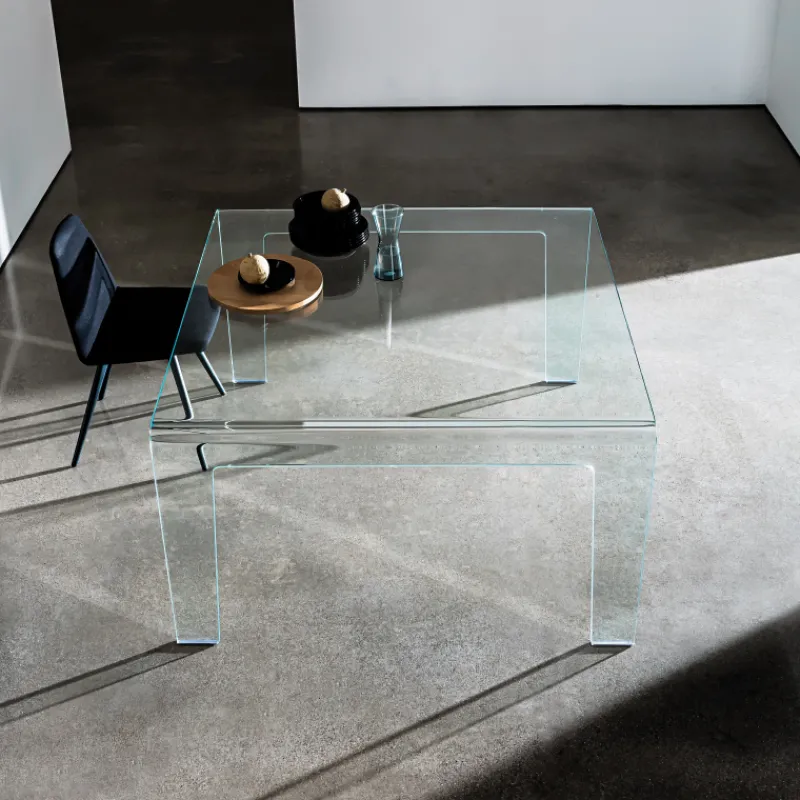 Sovet Italia Frog Sovet® Table design rectangulaire ou carrée en verre* Table De Salle à Manger