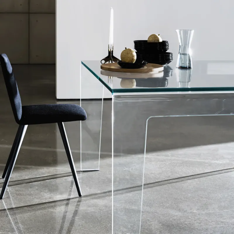 Sovet Italia Frog Sovet® Table design rectangulaire ou carrée en verre* Table De Salle à Manger