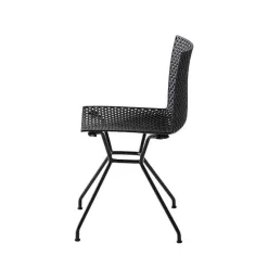 Fuller TC Chaise design italien microperforée avec pieds en métal* Chaise Pour Chambre|Chaise De Cuisine