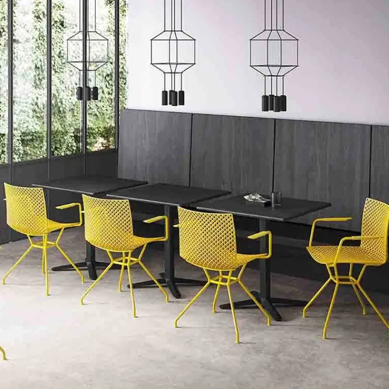 Fuller TCS Chaise design italien avec accoudoirs et coque microperforée* Chaise De Cuisine|Chaise De Salle à Manger