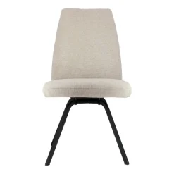 Gabin Chaise confortable en tissu avec dossier inclinable et pieds en métal* Chaise De Salle à Manger|Chaise De Bureau