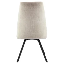 Gabin Chaise confortable en tissu avec dossier inclinable et pieds en métal* Chaise De Salle à Manger|Chaise De Bureau