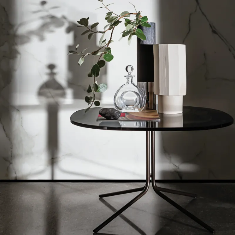Sovet Italia Genius Table basse design en verre et métal* Table De Salon