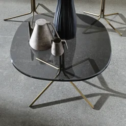 Sovet Italia Genius Table basse design en verre et métal* Table De Salon