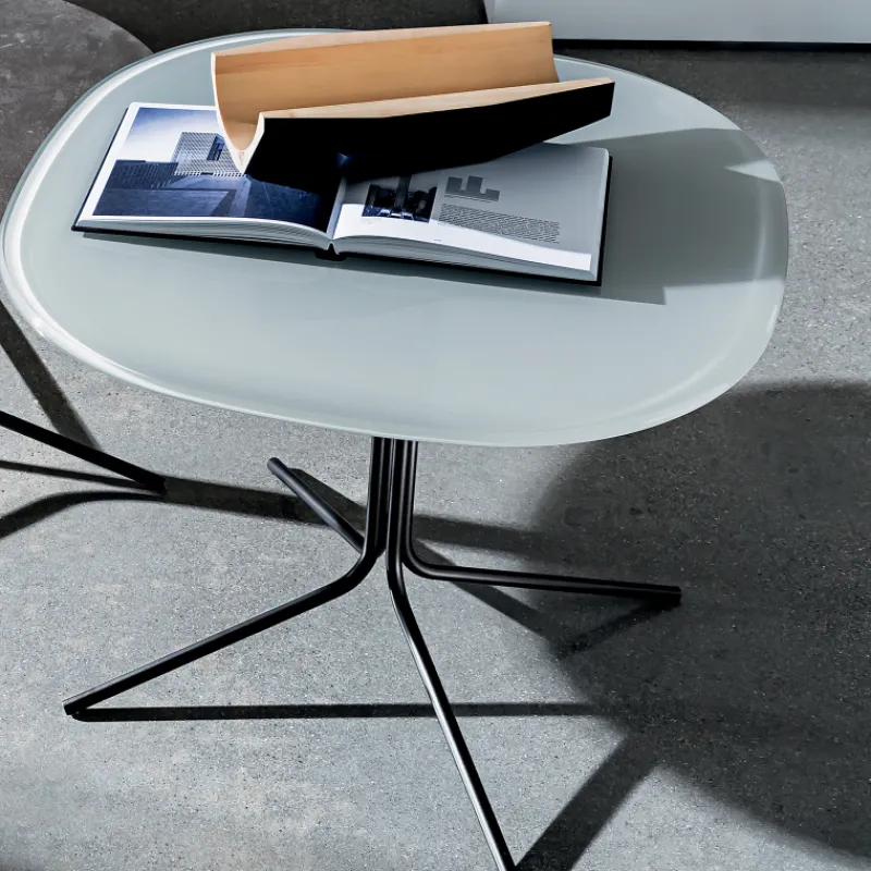 Sovet Italia Genius Table basse design en verre et métal* Table De Salon