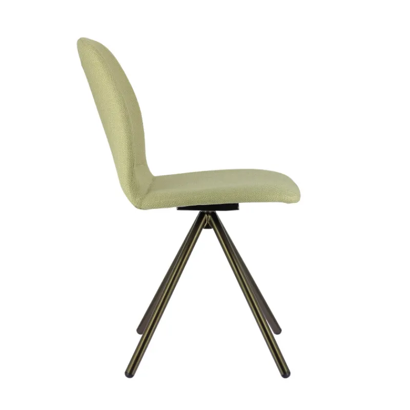 Perfecta Genua Chaise moderne pivotante en tissu et pieds métal* Chaise De Salle à Manger|Chaise De Bureau
