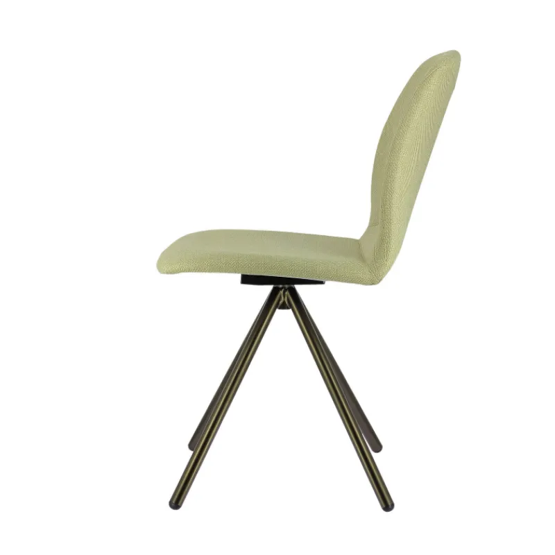 Perfecta Genua Chaise moderne pivotante en tissu et pieds métal* Chaise De Salle à Manger|Chaise De Bureau