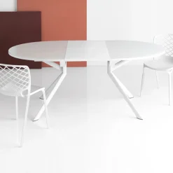 Giove Connubia® Table ovale extensible en verre* Table De Salle à Manger|Table De Cuisine