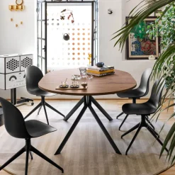 Giove Connubia® Table ronde extensible en mélaminé* Table De Cuisine