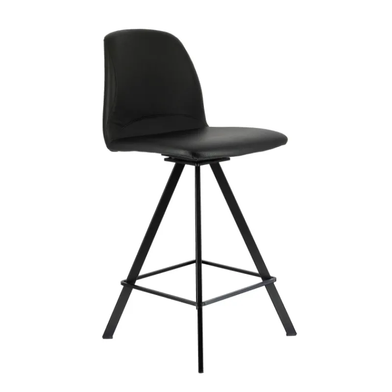 Perfecta Girona Tabouret snack pivotant moderne en simili* Tabouret Snack (assise +/- 65 Cm)|Tabouret De Bar (assise +/- 80 Cm)