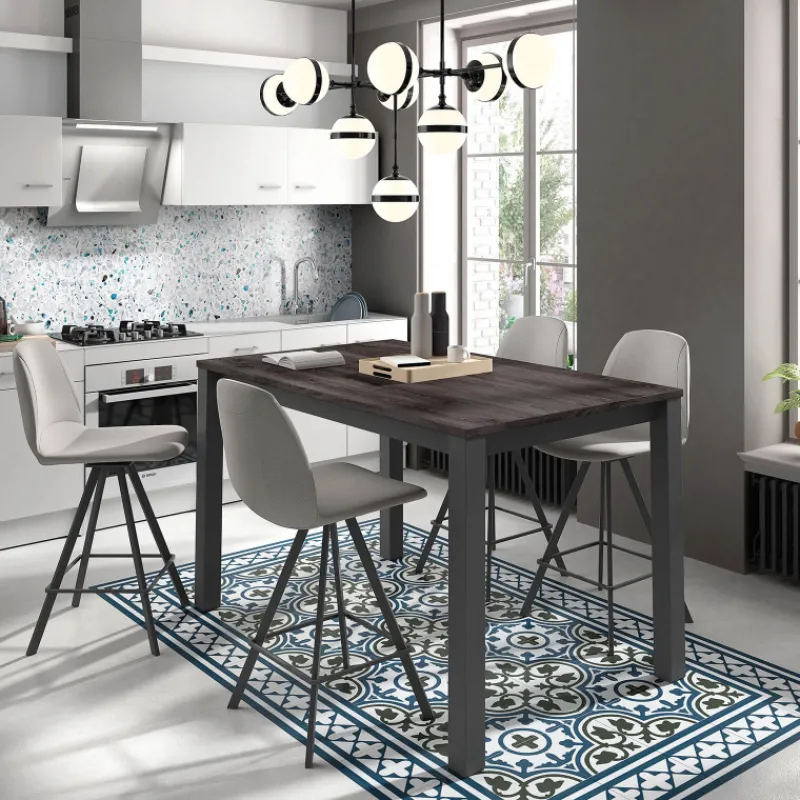 Perfecta Girona Tabouret snack pivotant moderne en simili* Tabouret Snack (assise +/- 65 Cm)|Tabouret De Bar (assise +/- 80 Cm)