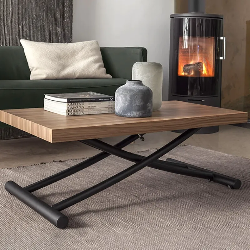Altacom Géniale Table basse relevable petit espace en mélaminé* Table De Salon|Table Pour Petit Espace