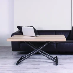 Altacom Géniale Table basse relevable petit espace en mélaminé* Table De Salon|Table Pour Petit Espace