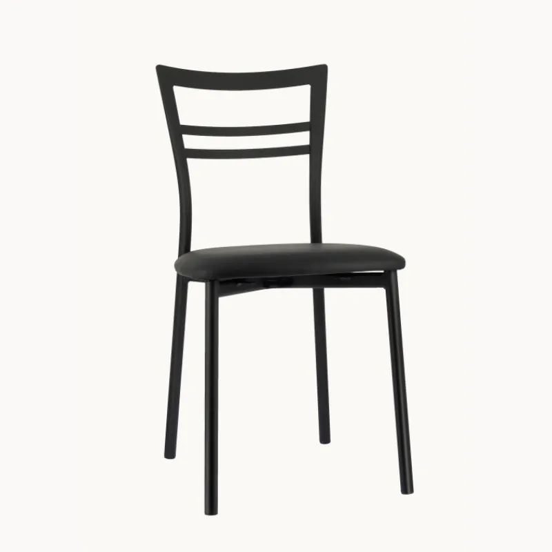 Go 1419 Chaise de cuisine rembourrée en synthétique et métal* Chaise De Cuisine