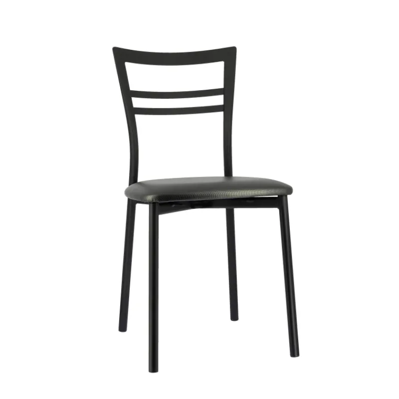Go 1419 Chaise de cuisine rembourrée en synthétique et métal* Chaise De Cuisine