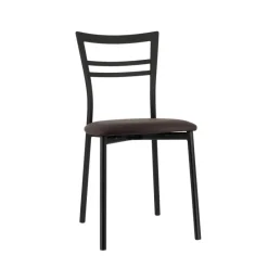 Go 1419 Chaise de cuisine rembourrée en synthétique et métal* Chaise De Cuisine