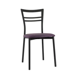 Go 1419 Chaise de cuisine rembourrée en synthétique et métal* Chaise De Cuisine