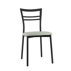 Go 1419 Chaise de cuisine rembourrée en synthétique et métal* Chaise De Cuisine
