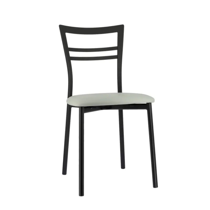 Go 1419 Chaise de cuisine rembourrée en synthétique et métal* Chaise De Cuisine