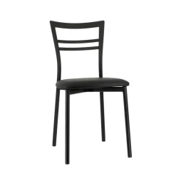Go 1419 Chaise de cuisine rembourrée en synthétique et métal* Chaise De Cuisine