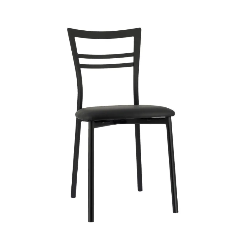 Go 1419 Chaise de cuisine rembourrée en synthétique et métal* Chaise De Cuisine
