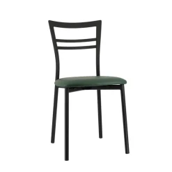 Go 1419 Chaise de cuisine rembourrée en synthétique et métal* Chaise De Cuisine