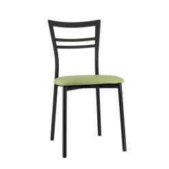 Go 1419 Chaise de cuisine rembourrée en synthétique et métal* Chaise De Cuisine