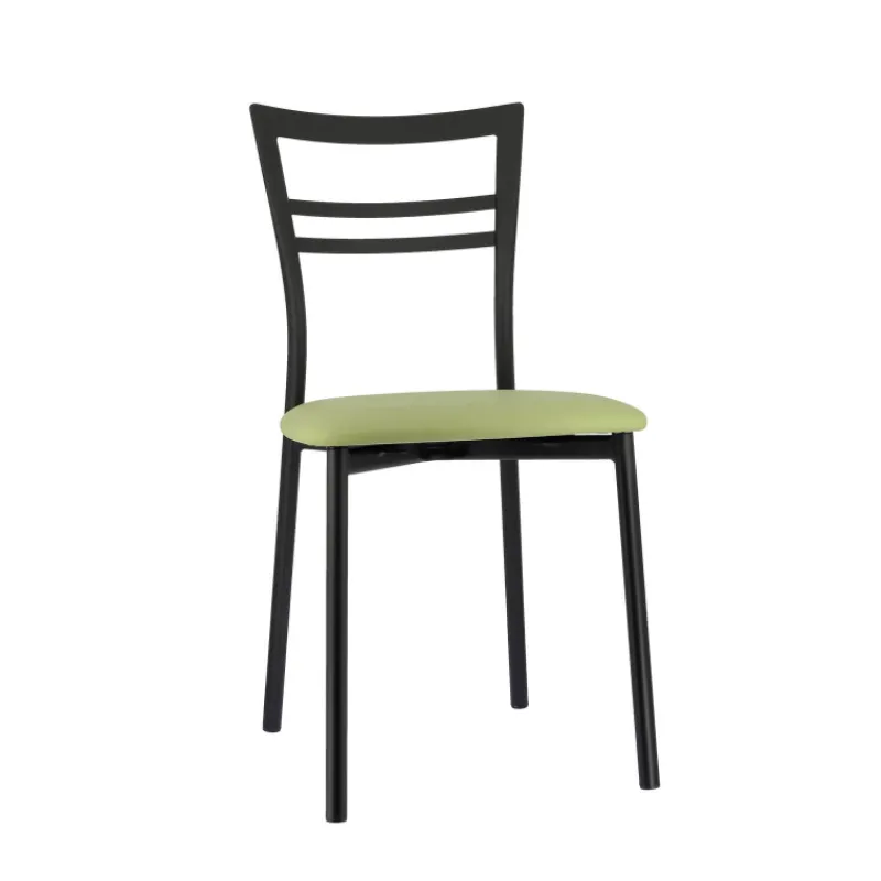 Go 1419 Chaise de cuisine rembourrée en synthétique et métal* Chaise De Cuisine