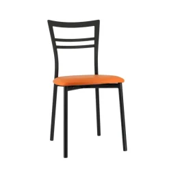 Go 1419 Chaise de cuisine rembourrée en synthétique et métal* Chaise De Cuisine