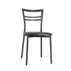 Go 1419 Chaise de cuisine rembourrée en synthétique et métal* Chaise De Cuisine