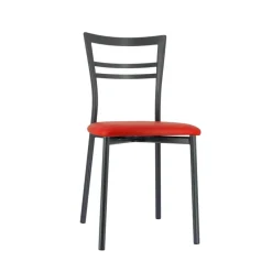 Go 1419 Chaise de cuisine rembourrée en synthétique et métal* Chaise De Cuisine