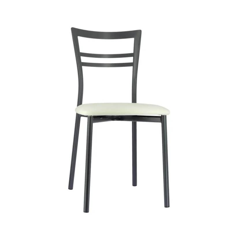 Go 1419 Chaise de cuisine rembourrée en synthétique et métal* Chaise De Cuisine