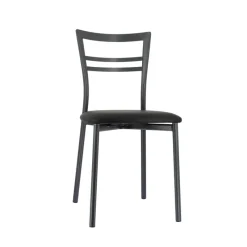 Go 1419 Chaise de cuisine rembourrée en synthétique et métal* Chaise De Cuisine