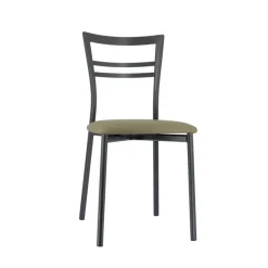 Go 1419 Chaise de cuisine rembourrée en synthétique et métal* Chaise De Cuisine