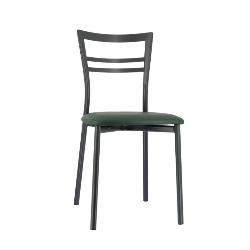 Go 1419 Chaise de cuisine rembourrée en synthétique et métal* Chaise De Cuisine