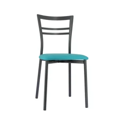 Go 1419 Chaise de cuisine rembourrée en synthétique et métal* Chaise De Cuisine